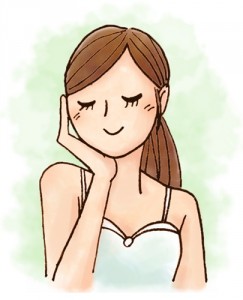 スリム女性