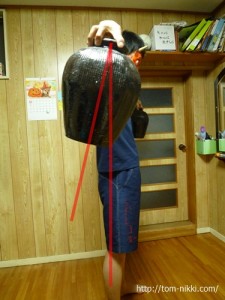 サイドレイズ横から